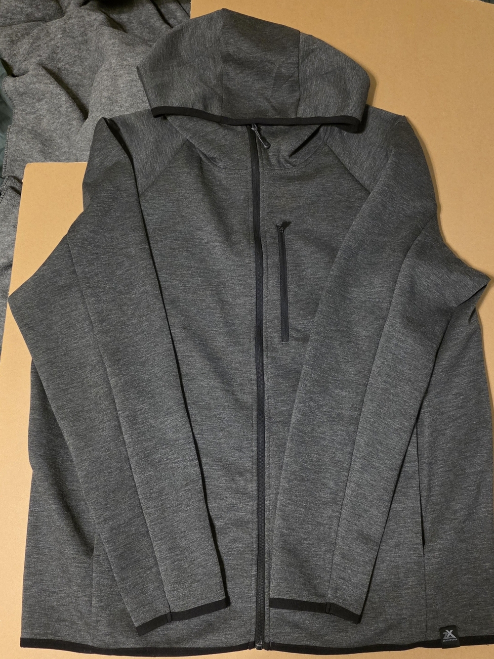 ZeroXposur Men's/Women's Charcoal Gray Hooded Zip Jacket